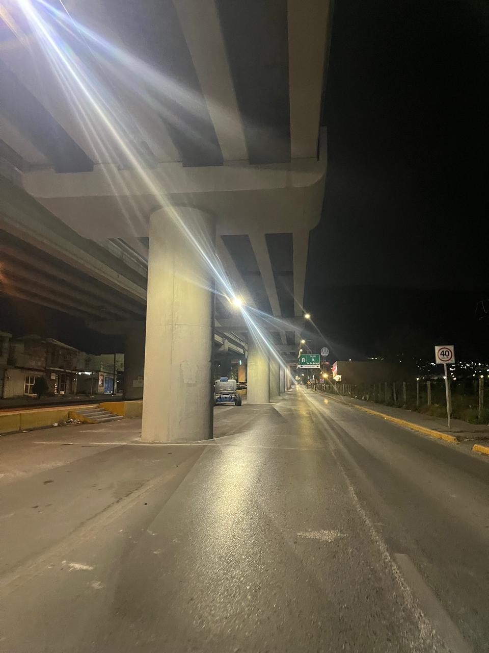 Supervisión final del mantenimiento en el puente Raúl Salinas